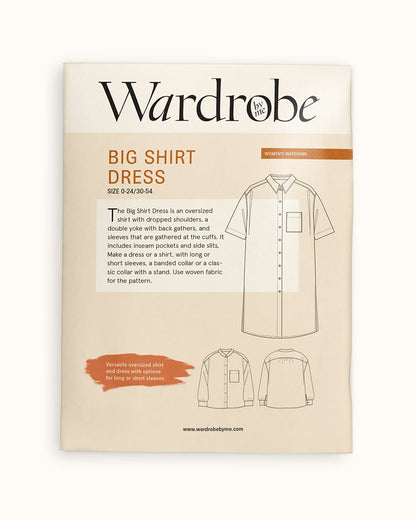 Big Shirt Dress Paper Pattern - Wardrobe by Me - Simplifi Fabric