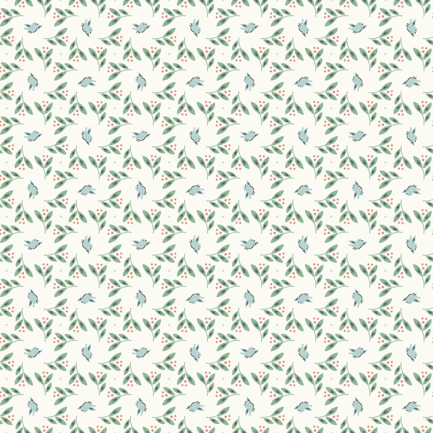 Birds Overhead - Little Bo - Kimberly Morgan - Cloud 9 Fabrics - Poplin - Simplifi Fabric