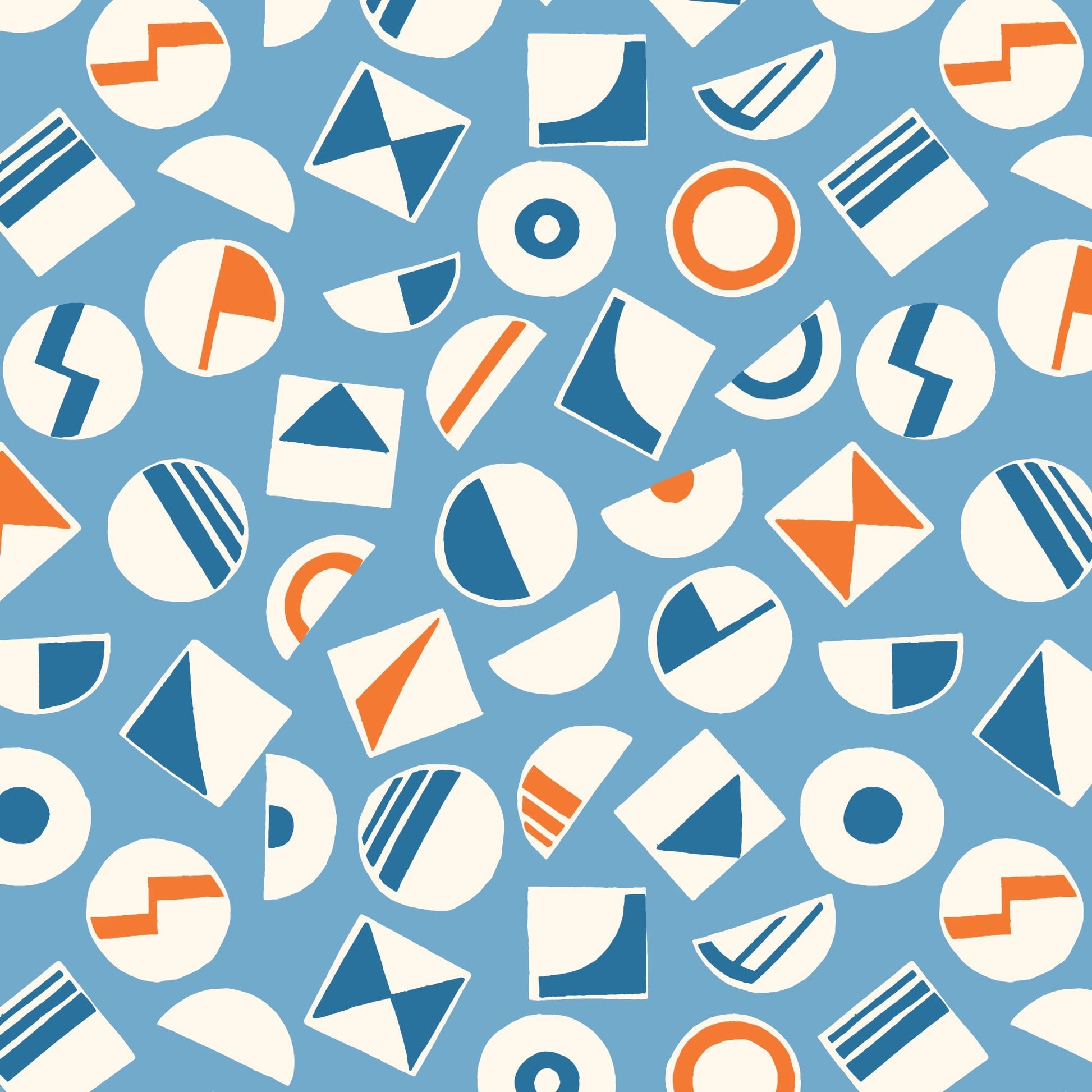 Bop - Blue - Orchard Deco - Ariana Martin - Cloud 9 Fabrics - Poplin - Simplifi Fabric