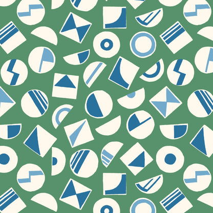 Bop - Green - Orchard Deco - Ariana Martin - Cloud 9 Fabrics - Poplin - Simplifi Fabric