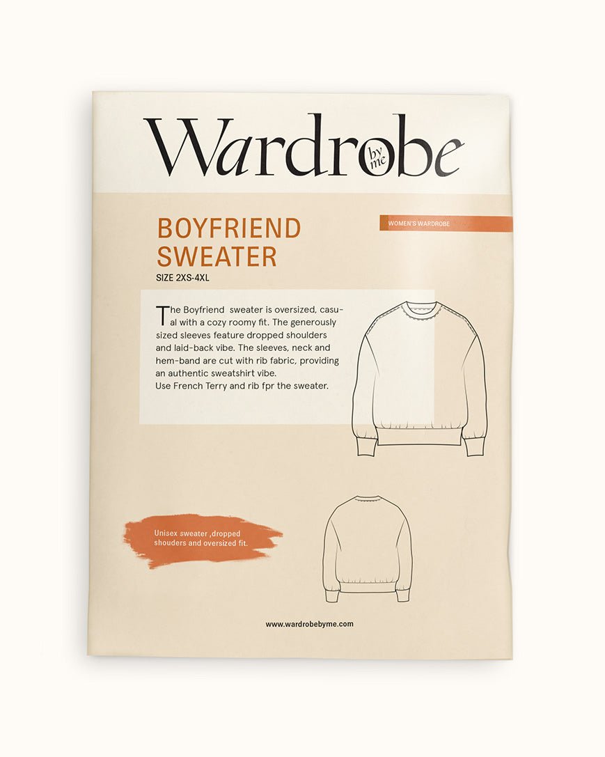 Boyfriend Sweater Paper Pattern - Wardrobe by Me - Simplifi Fabric