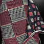 Bricklane Grid + Stacked Horizon - Quilted Bagru Indian Cotton Block Print (Reversible) - Simplifi Fabric