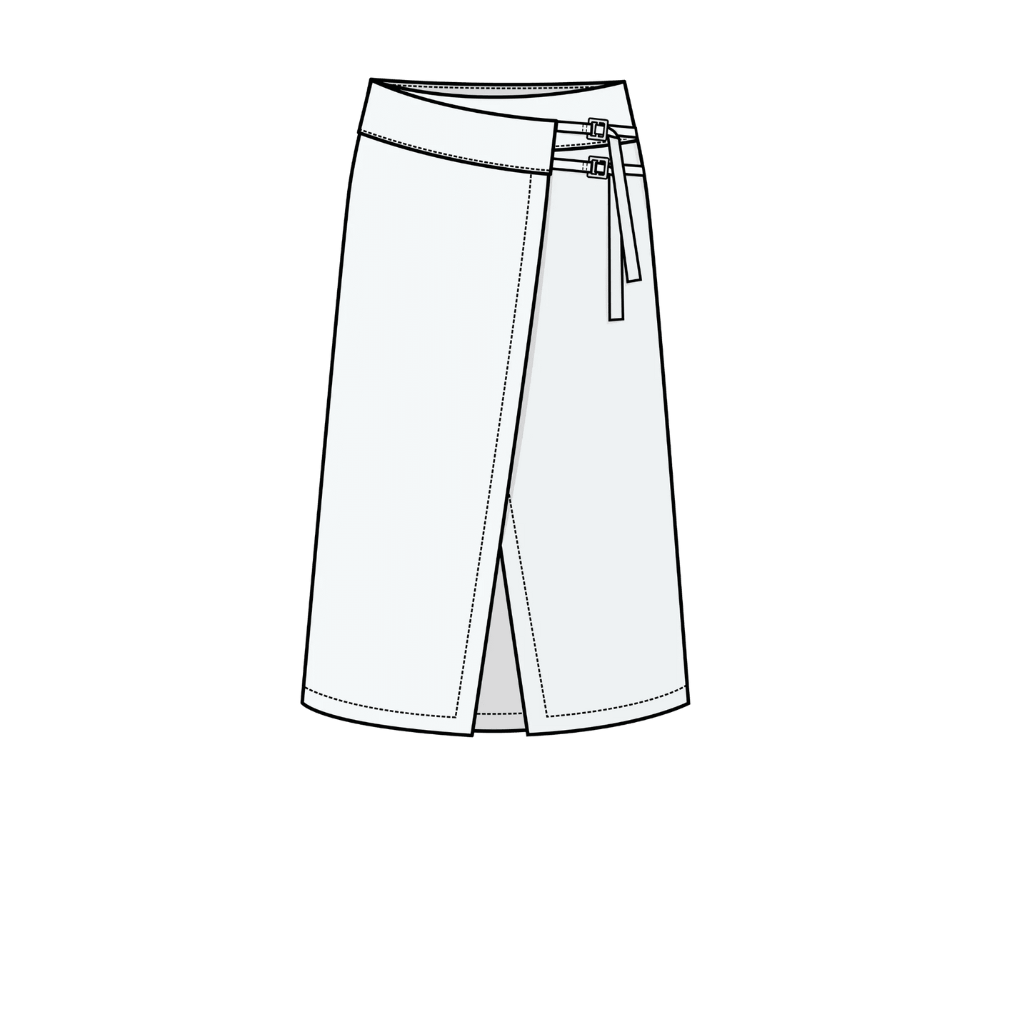 Buckle Skirt - Paper Sewing Pattern - Puff And Pencil - Simplifi Fabric