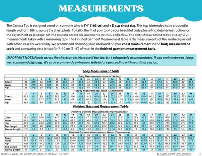 Cambia Top PDF Sewing Pattern - Sew Like Shop - Simplifi Fabric