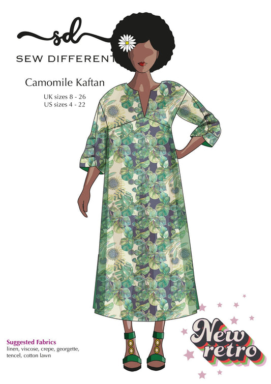 Camomile Kaftan - Paper Sewing Pattern - Sew Different - Simplifi Fabric