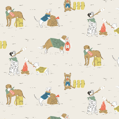 Campfire Companions - Camp Canine - Krissy Mast - Cloud 9 Fabrics - Poplin - Simplifi Fabric