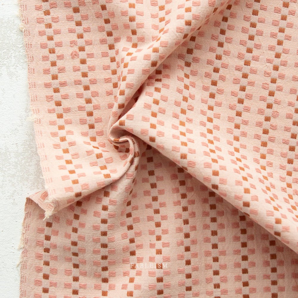 Canyon Springs - Basket Weave - Soft Pink - Fableism Supply Co. - Simplifi Fabric