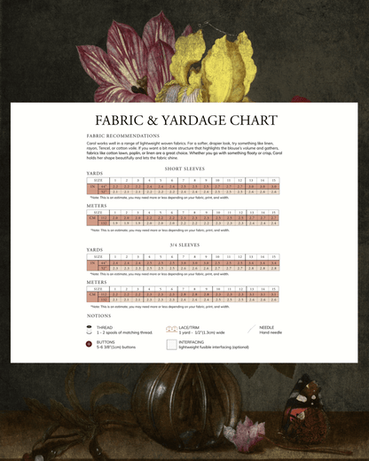 CAROL Blouse PDF Sewing Pattern - Madswick - Simplifi Fabric