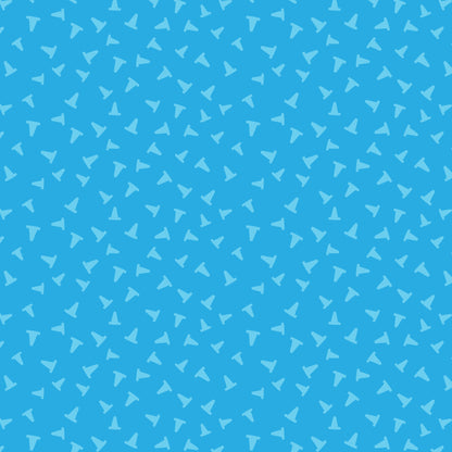 Caution - Blue - Fire! Fire! Fire! - Loo McNulty - Cloud 9 Fabrics - Poplin - Simplifi Fabric