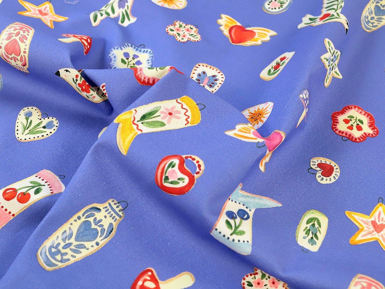 Charmed Stretch Denim - Periwinkle - Oeko - Tex 100 - Fabric Godmother - Simplifi Fabric