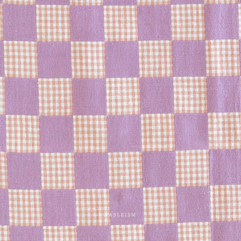 Checkmate - Checkers - Amethyst - Fableism Supply Co. - Simplifi Fabric