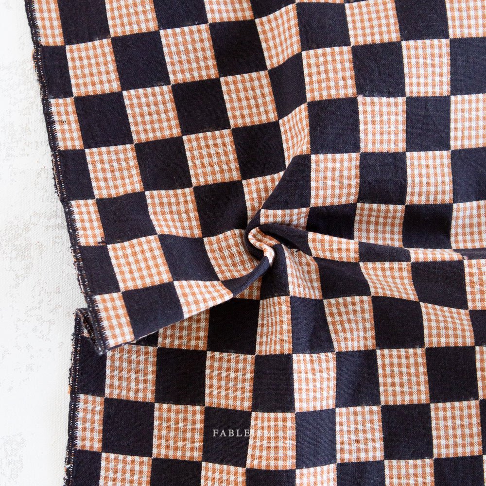 Checkmate - Checkers - Ebony - Fableism Supply Co. - Simplifi Fabric