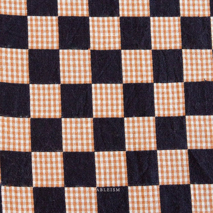 Checkmate - Checkers - Ebony - Fableism Supply Co. - Simplifi Fabric