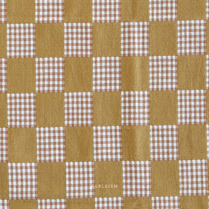 Checkmate - Checkers - Olive - Fableism Supply Co. - Simplifi Fabric