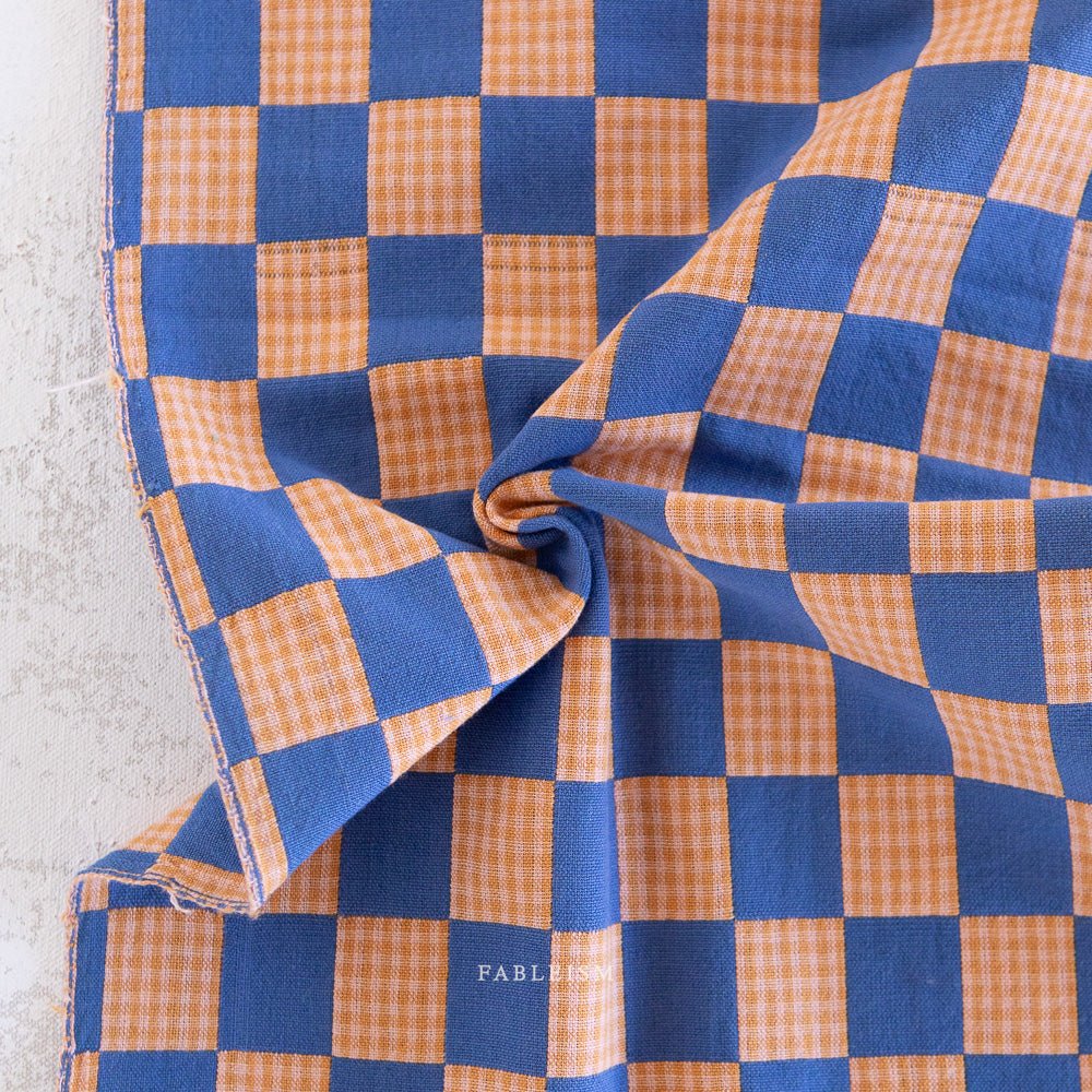 Checkmate - Checkers - Royal - Fableism Supply Co. - Simplifi Fabric
