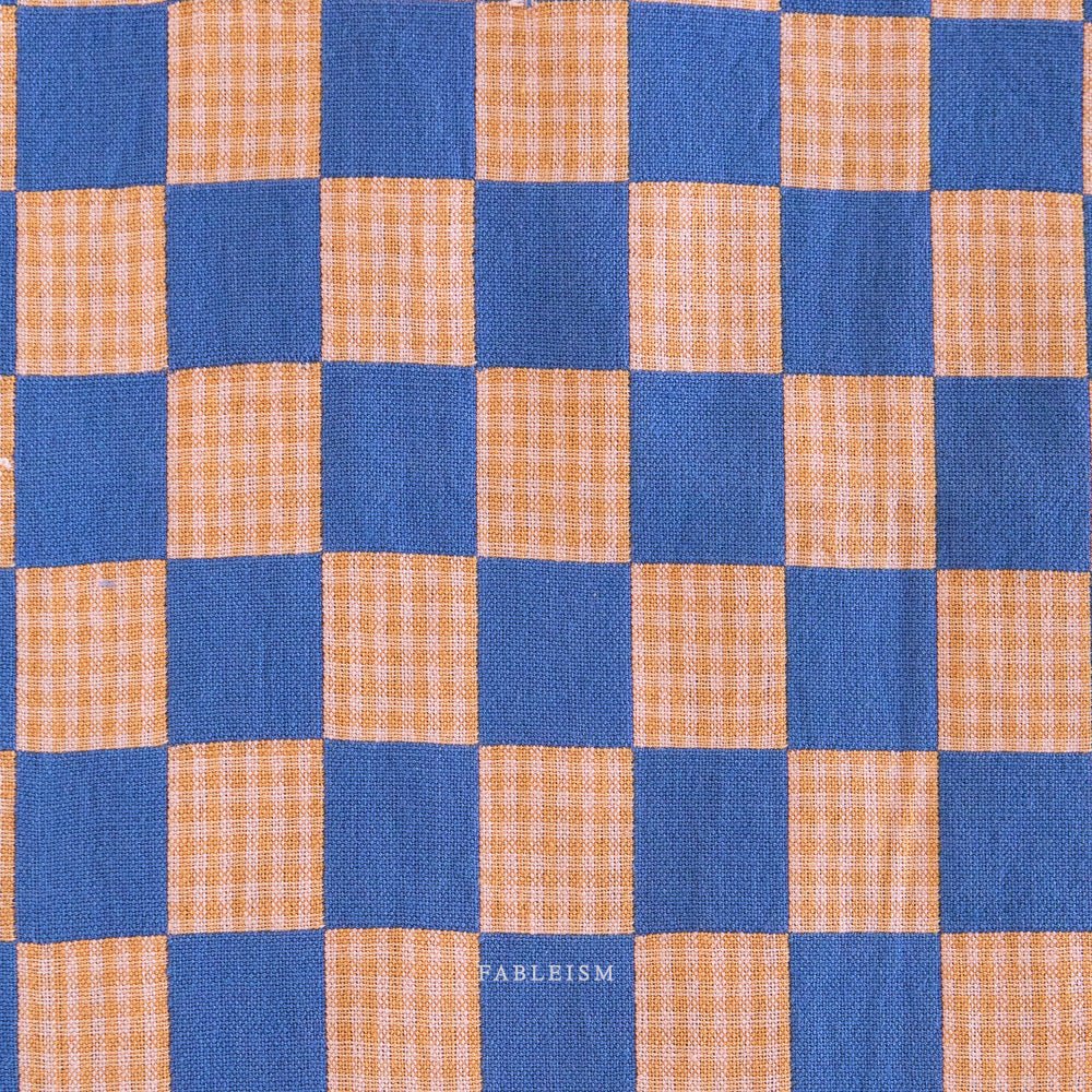 Checkmate - Checkers - Royal - Fableism Supply Co. - Simplifi Fabric
