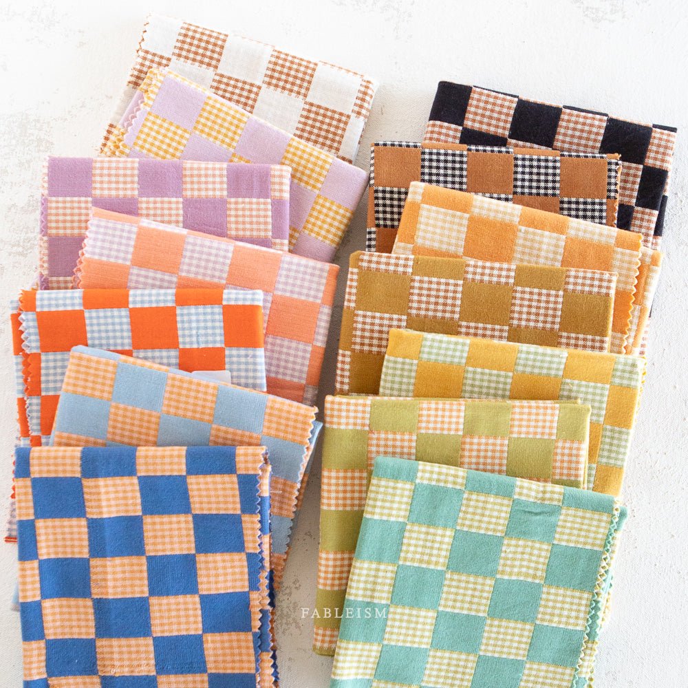 Checkmate - Checkers - Sandalwood - Fableism Supply Co. - Simplifi Fabric