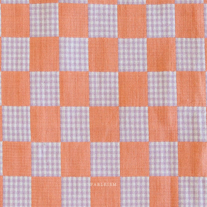 Checkmate - Checkers - Sunset - Fableism Supply Co. - Simplifi Fabric