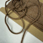3mm Linen Blend Cord- Japanese Import - Chocolate (sold per meter)