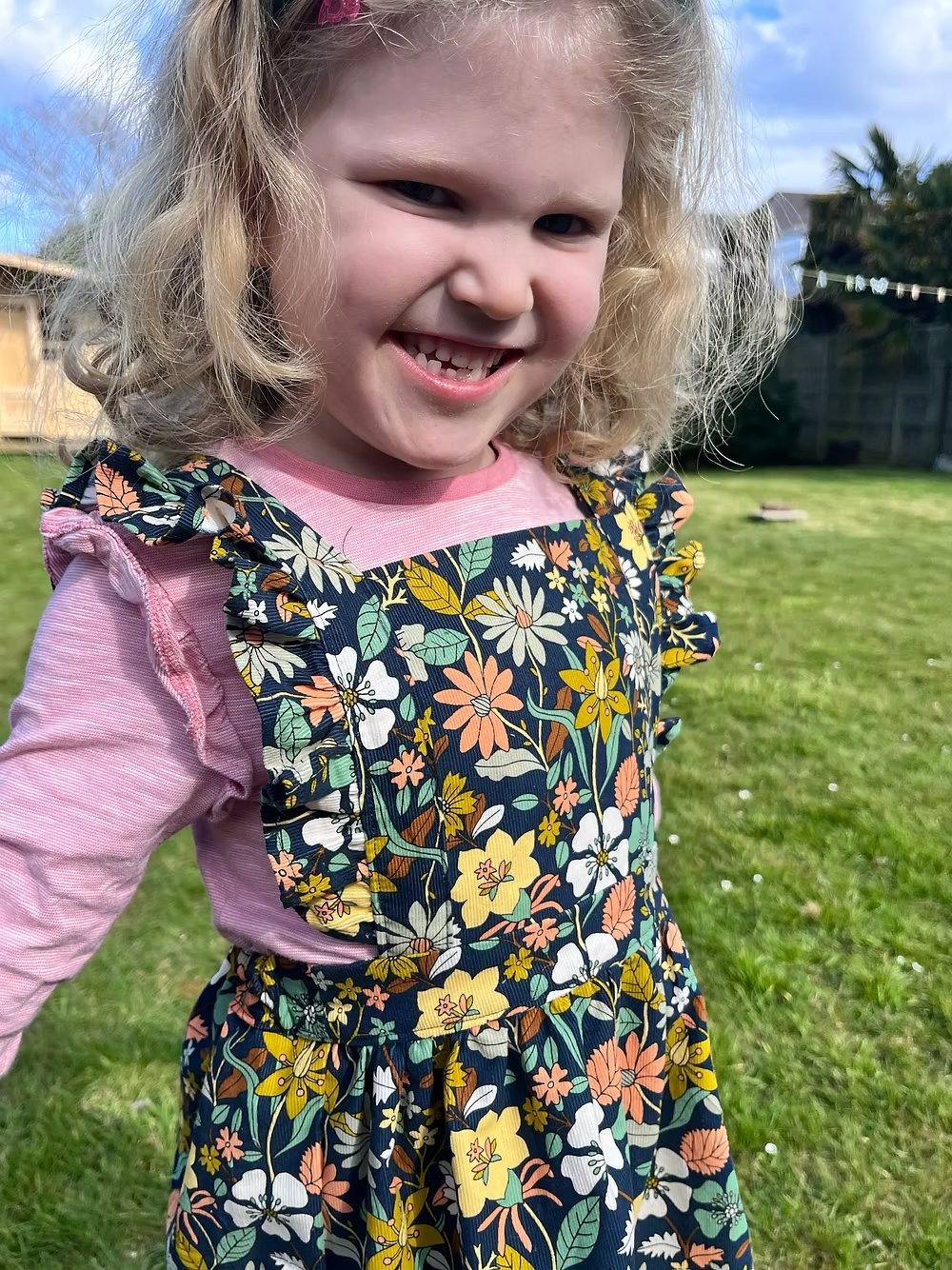 Cleo Pinafore Dress - Kids Paper Sewing Pattern - Two Stitches Patterns - Simplifi Fabric