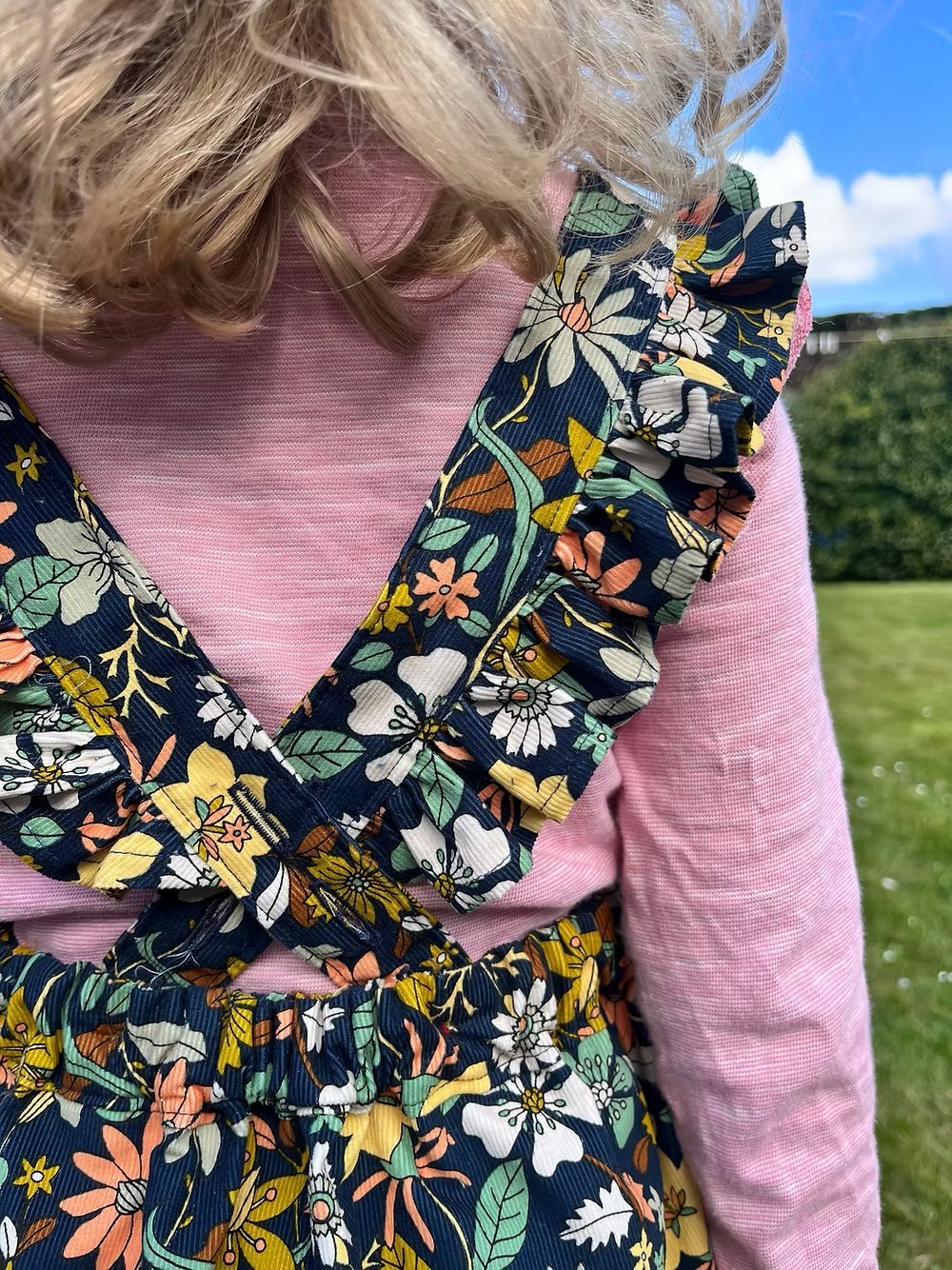 Cleo Pinafore Dress - Kids Paper Sewing Pattern - Two Stitches Patterns - Simplifi Fabric