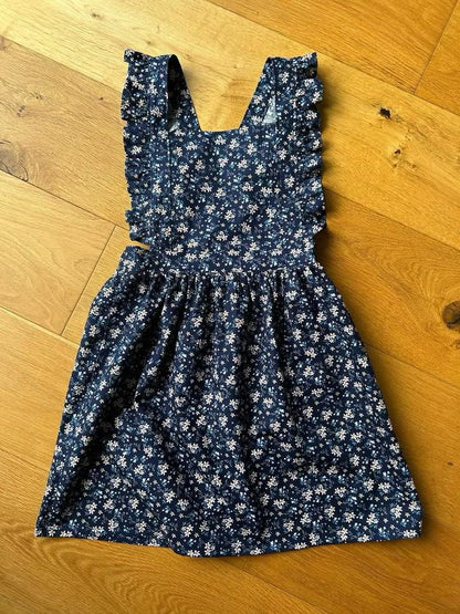 Cleo Pinafore Dress - Kids Paper Sewing Pattern - Two Stitches Patterns - Simplifi Fabric