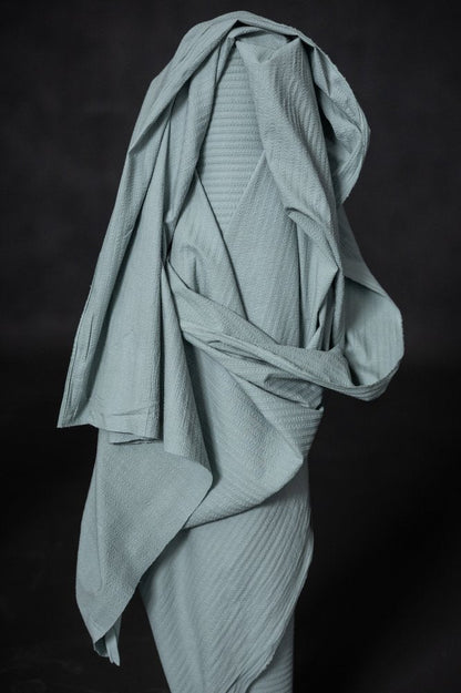 Cloud Cover Seersucker Stripe Indian Organic Cotton - Merchant & Mills - Simplifi Fabric