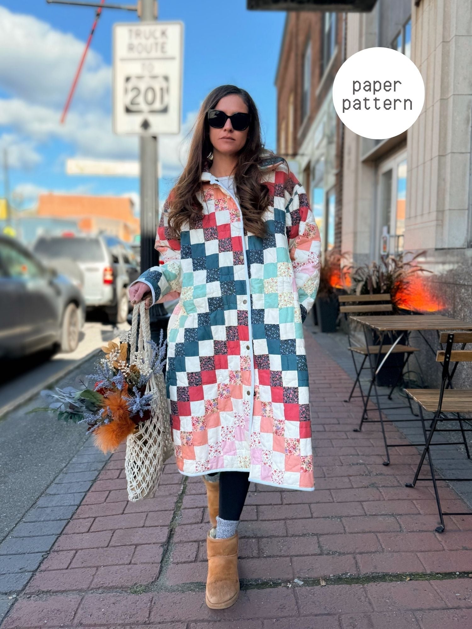 Coat - Paper Pattern - Hot Girl Quilting - Simplifi Fabric