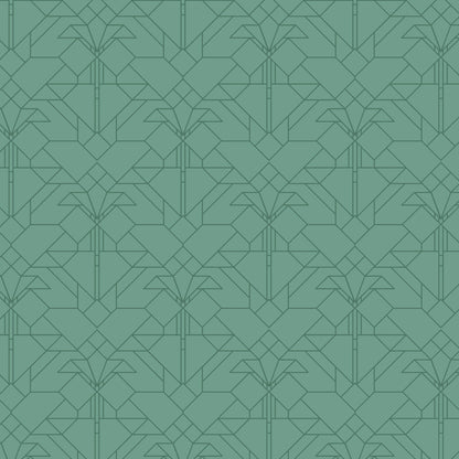 Coonley Tulip - Water - FLW Tone On Tone - Frank Llyod Wright - Cloud 9 Fabrics - Poplin - Simplifi Fabric