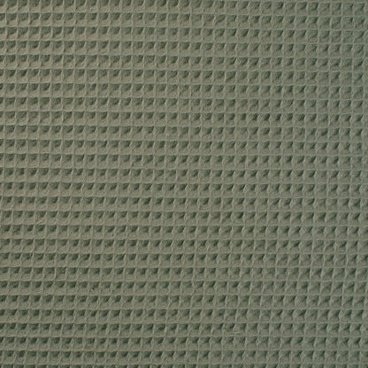 Cotton Waffle Weave - European Import - Dark Dusty Mint - Simplifi Fabric