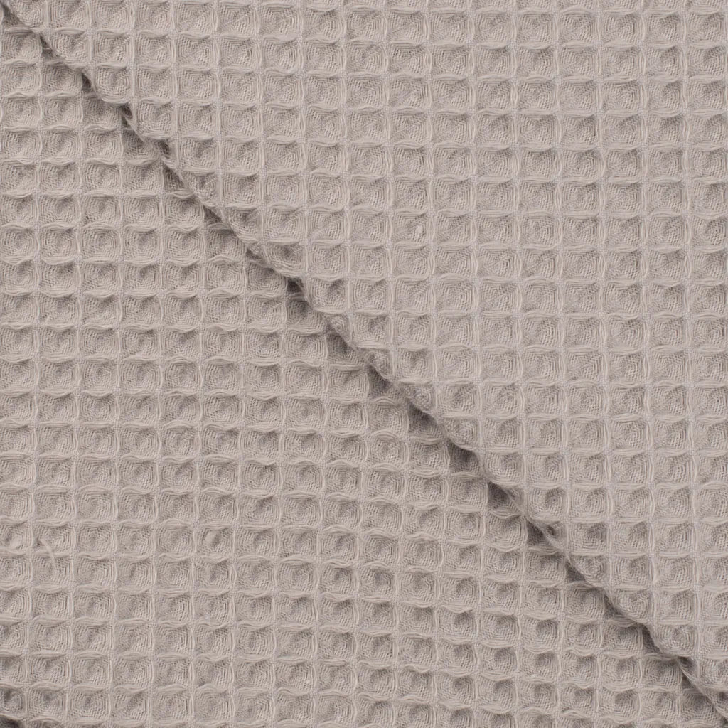 Cotton Waffle Weave - European Import - Silver Grey - Simplifi Fabric