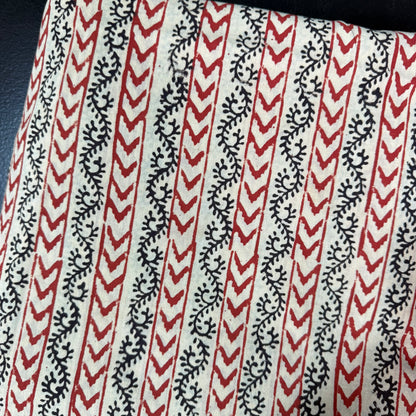 Crimson Arrow - Bagru Indian Cotton Block Print