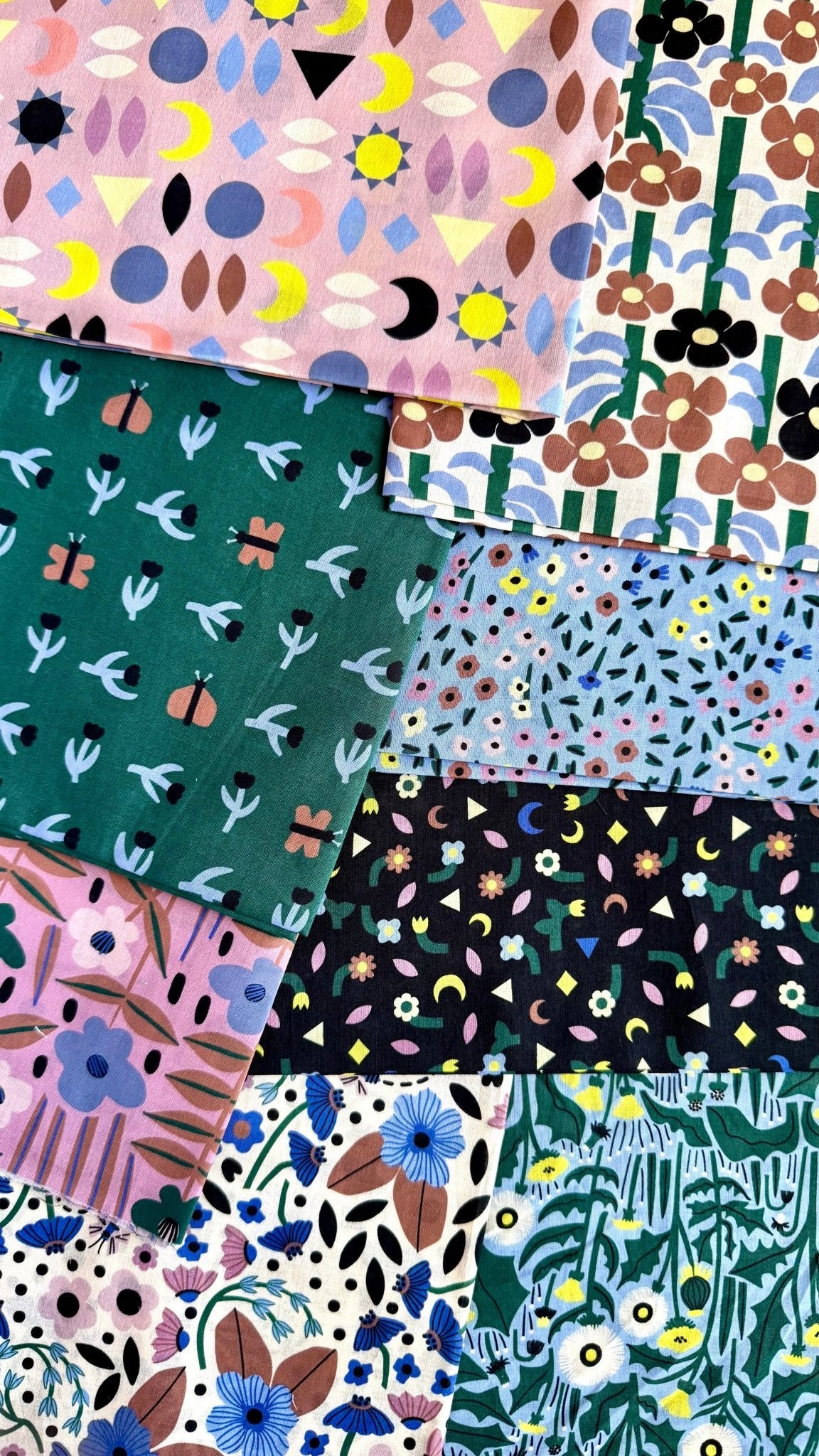 Dandy Blossom - Sun Seed Moon - Leah Duncan - Cloud 9 Fabrics - Batiste - Simplifi Fabric