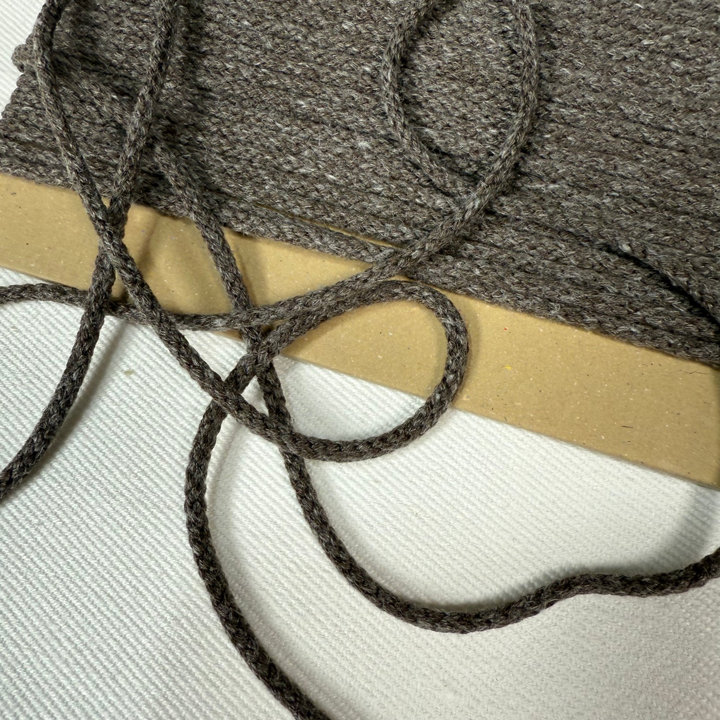 3mm Linen Blend Cord- Japanese Import - Dark Brown (sold per meter)