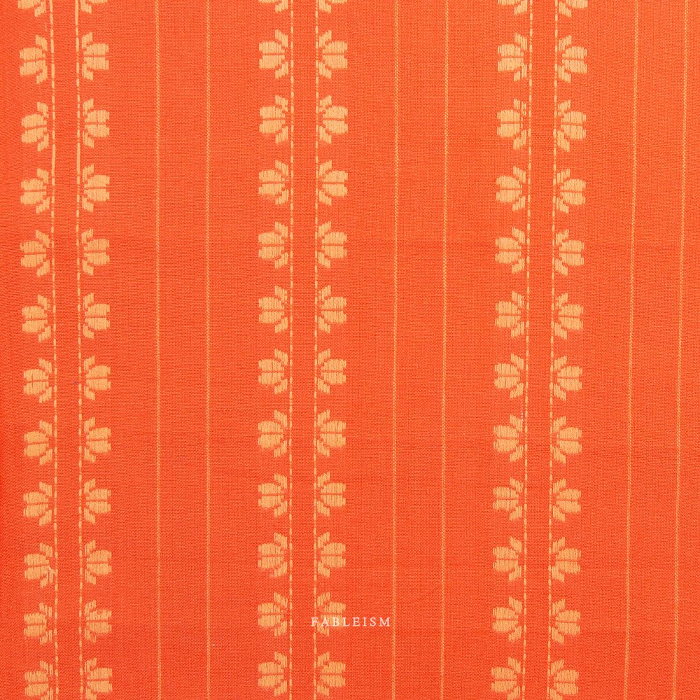 Deco Stripe - Firecracker - Fine & Dandy - Fableism Supply Co. - Simplifi Fabric