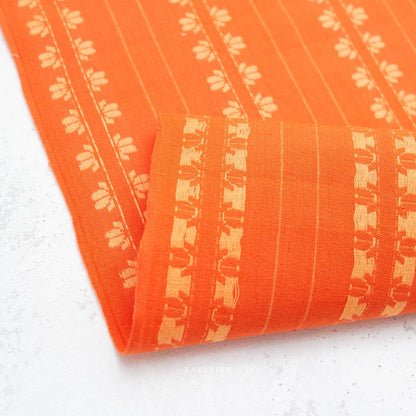 Deco Stripe - Firecracker - Fine & Dandy - Fableism Supply Co. - Simplifi Fabric