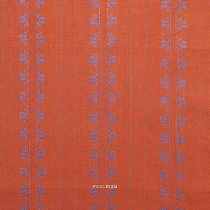 Deco Stripe - Spice - Fine & Dandy - Fableism Supply Co. - Simplifi Fabric