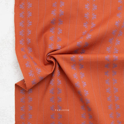 Deco Stripe - Spice - Fine & Dandy - Fableism Supply Co. - Simplifi Fabric