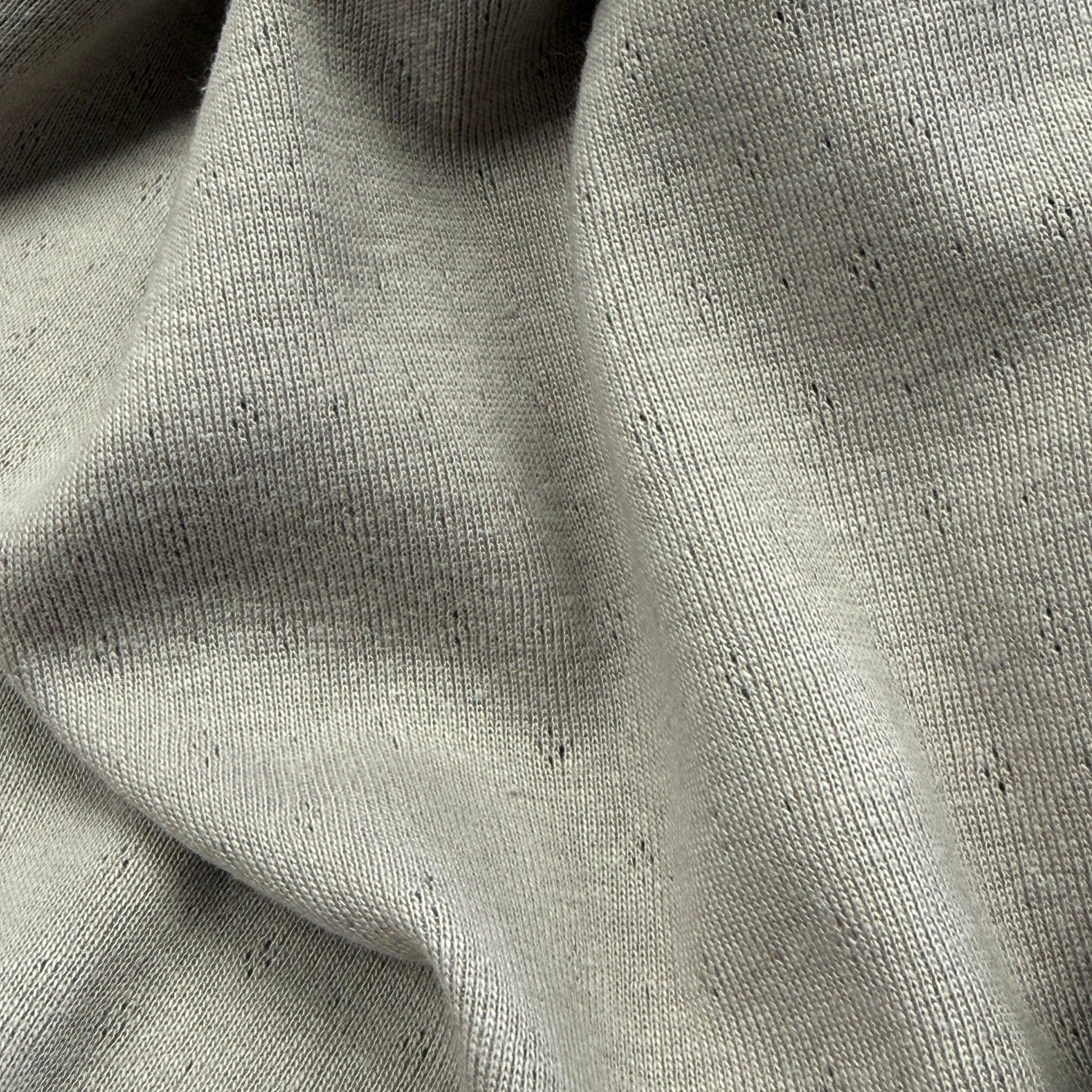 Delicate Diamonds Pointelle Knit Fabric - Organic Cotton - Taupe Mist - Simplifi Fabric