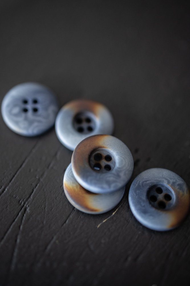 Denim Blue - Corozo Button - Merchant & Mills - 15mm, 18mm & 20mm - Simplifi Fabric