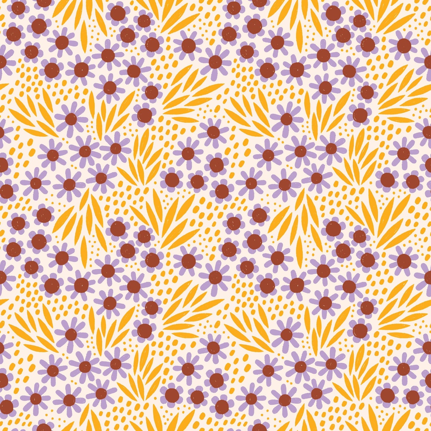 Ditzy Daisy - Retro Meadow - Sophie Rowe - Cloud 9 Fabrics - Poplin - Simplifi Fabric