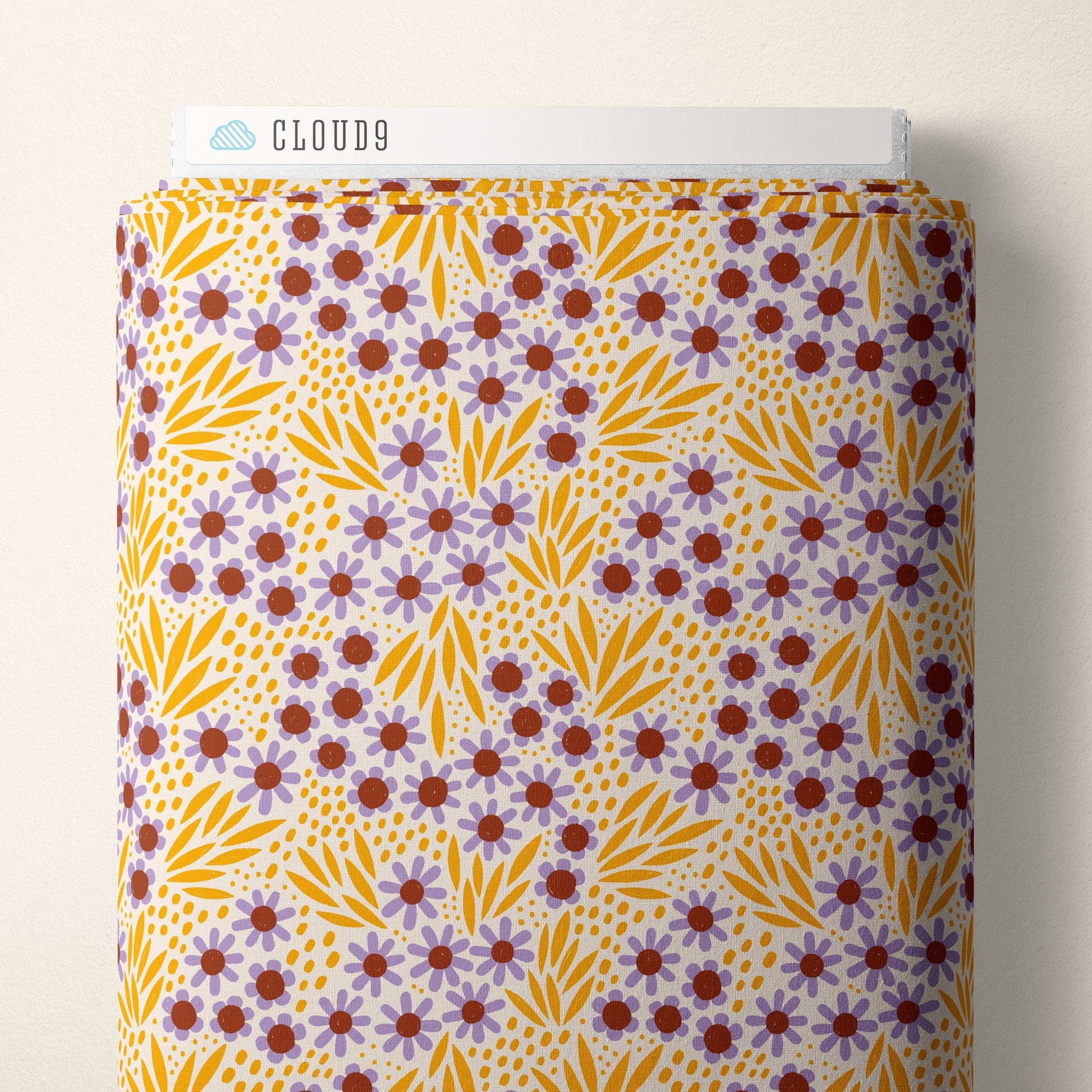 Ditzy Daisy - Retro Meadow - Sophie Rowe - Cloud 9 Fabrics - Poplin - Simplifi Fabric