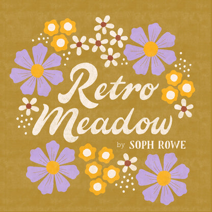 Dorris - Retro Meadow - Sophie Rowe - Cloud 9 Fabrics - Poplin - Simplifi Fabric