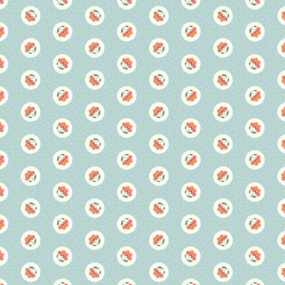 Dot Blossoms - Powder - Little Bo - Kimberly Morgan - Cloud 9 Fabrics - Poplin - Simplifi Fabric