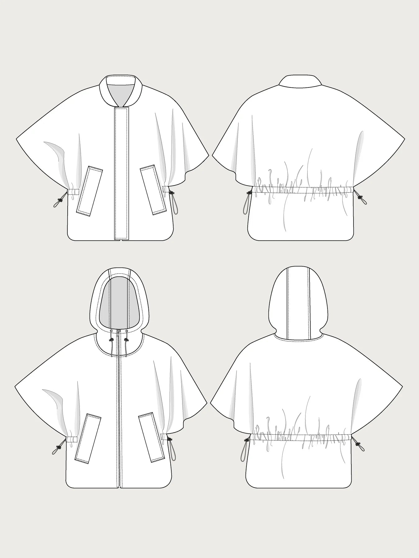 Drawstring Vest Unisex Pattern - The Assembly Line - Simplifi Fabric