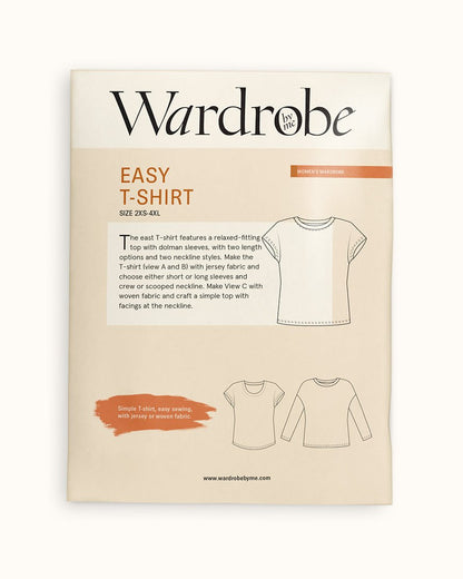 Easy T-Shirt Paper Pattern - Wardrobe by Me - Simplifi Fabric