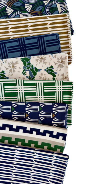 Rami - Green - Amy MacCready - Elegant Estuaries - Cloud 9 Fabrics - Duck Canvas