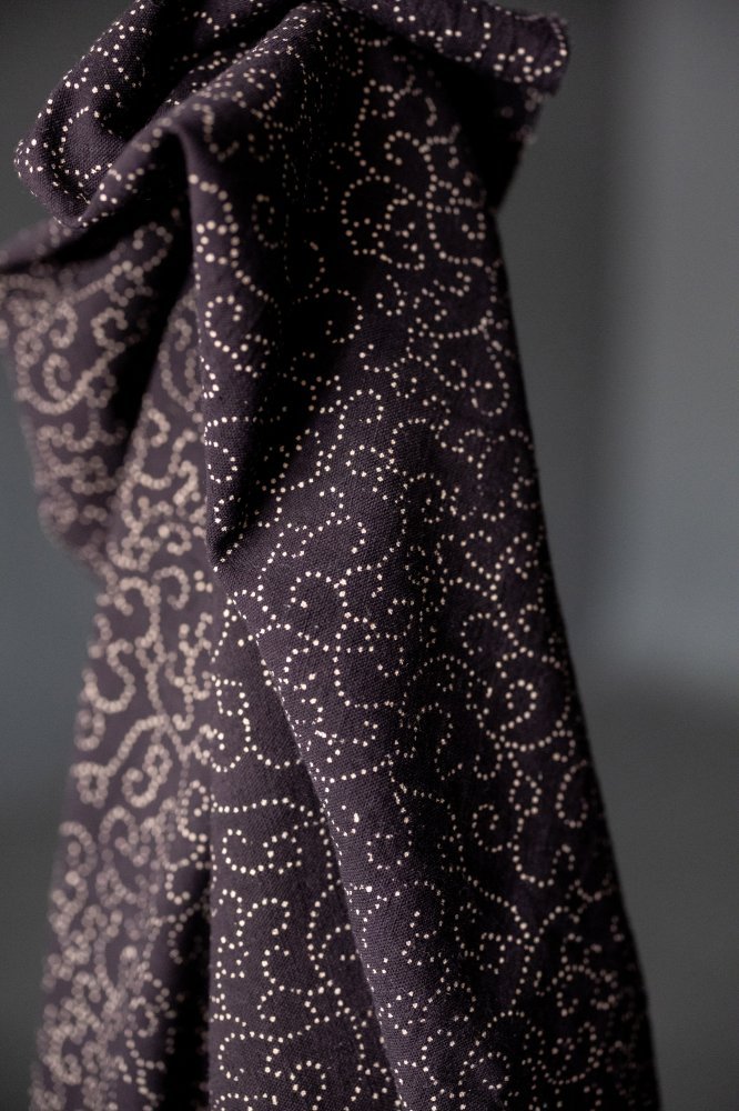Elysian Ajrakh Indian Block Print Organic Cotton - Merchant & Mills - Simplifi Fabric