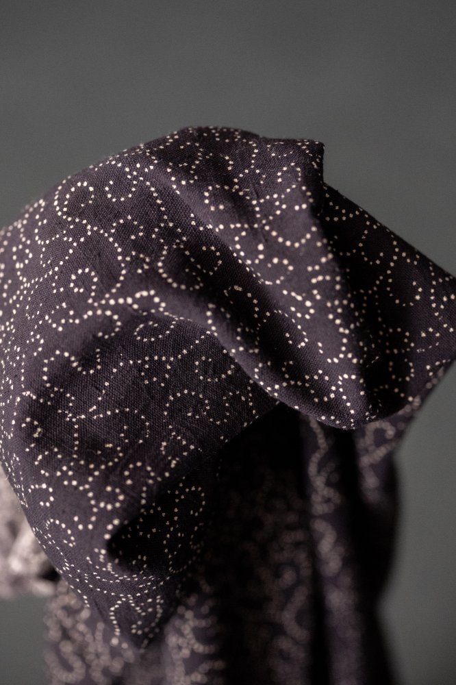 Elysian Ajrakh Indian Block Print Organic Cotton - Merchant & Mills - Simplifi Fabric