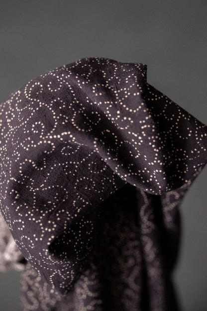 Elysian Ajrakh Indian Block Print Organic Cotton - Merchant & Mills - Simplifi Fabric